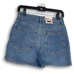 NWT Womens Blue Denim Medium Wash 5-Pocket Design Mom Shorts Size 5 alternative image