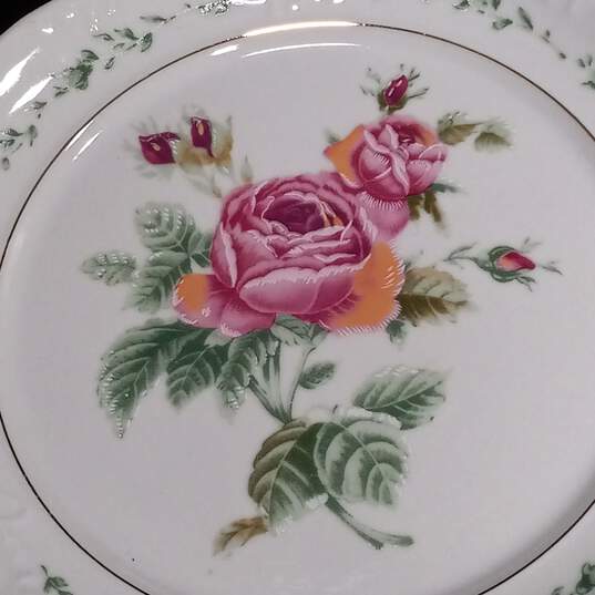 Gibson Victorian Rose 4 Bread Plates image number 2