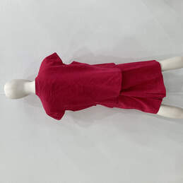 NWT Womens Red Cap Sleeve Pockets Two Piece Blazer Skirt Suit Set Size 16W alternative image