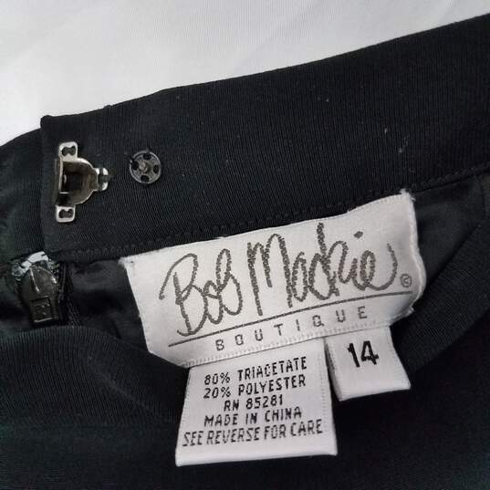 Bob Mackie Boutique Black Pencil Skirt Size 14 NWT image number 4