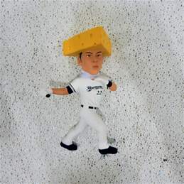 Christian Yelich Milwaukee Brewers  Cheese  Head Bobblehead FOCO alternative image