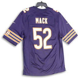 Mens Navy Blue Orange Chicago Bears Khalil Mack #52 Football Jersey Size M alternative image