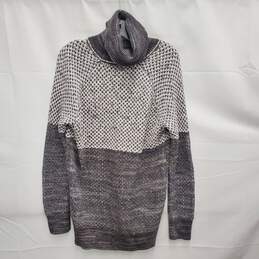 Prana WM's Organic Cotton Knit Gray Tone Abelle Turtleneck Sweater Size SM