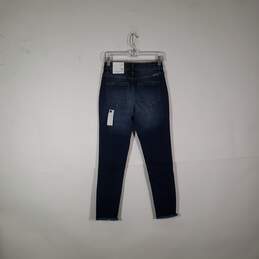 NWT Womens Button Fly Distressed High Rise Ankle Skinny Leg Jeans Size 3/25 alternative image