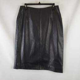 Pelle Studio Wilson's Women Black Skirt Sz 12 NWT