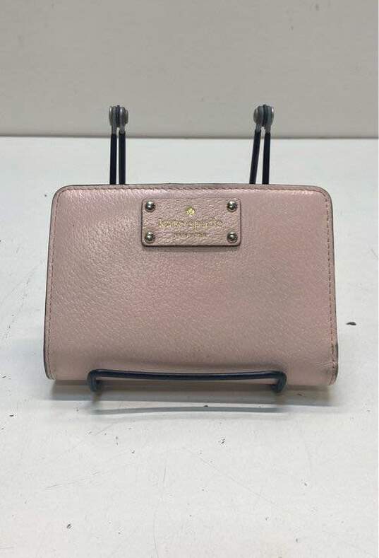 Kate Spade Leather Bifold Wallet Pink image number 1