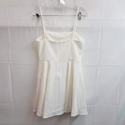 French Connection Women's White Fit & Flare Dress Size 4 NWT alternative image