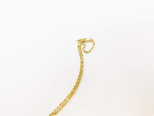 Elegant 14k Yellow Gold Rope Chain Necklace 8.6g image number 4