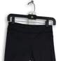 Womens Black Elastic Waist Zipper Pocket Pull-On Cropped Leggings Size 4 image number 3