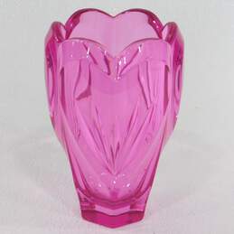 Marquis Waterford Sweet Memories Pink Crystal Vase IOB Made In Germany alternative image