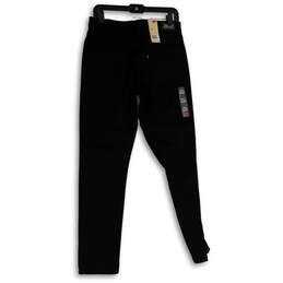 NWT Womens Black Denim Dark Wash Mid Rise Skinny Leg Jeans Size 8M/29 alternative image