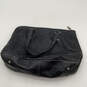Womens Black Leather Bottom Stud Inner Pocket Double Handed Shoulder Bag image number 2