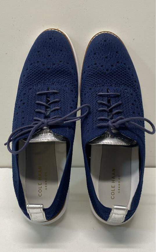Cole Haan Original Grand Stitchlite Blue Casual Sneakers Women's Size 9 image number 5