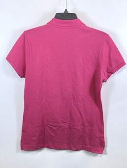 US Polo Assn. Womens Pink Short Sleeve Collared Polo Shirt Size Medium alternative image