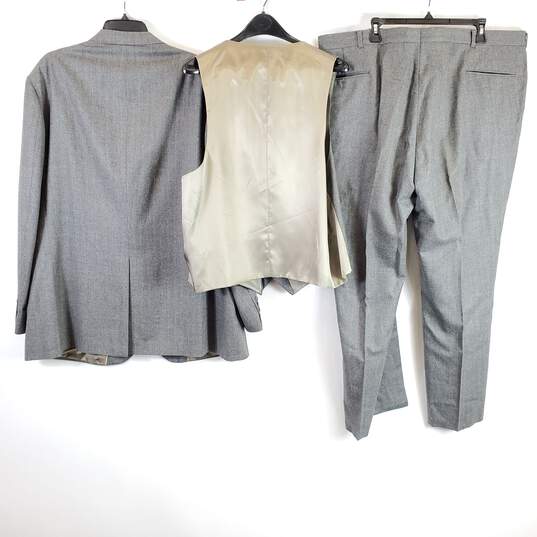 Man In Wool Men Grey 3 Pc Set Suit XL image number 2