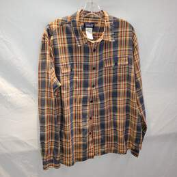 Patagonia Organic Cotton Full Button Up Shirt Men's Size L
