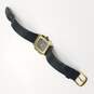 Dufonte By Lucien Piccard Black & Gold Tone Vintage Quartz Watch image number 6