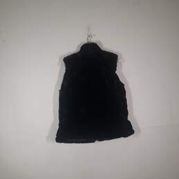Womens Mid-Length Sleeveless Mock Neck Full-Zip Vest Size Small alternative image