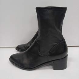 Clarks Women's Poise Leah Soft Black Leather Mid-Calf Boots Size 8.5M