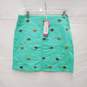 NWT Castaway WM's Palm Green Twill Ali 100% Cotton Cocktail Skirt Size 6 image number 1