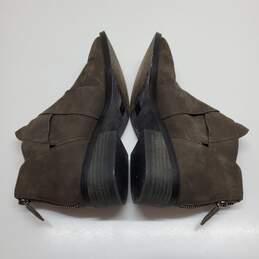 WOMEN'S EILEEN FISHER GREY SUEDE SLIP-ON BOOTIES SIZE 6 alternative image