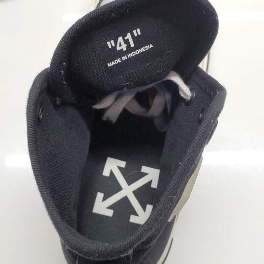 Mens Off-White Vulcanized Sole Striped High Top Sneakers Size 41 AUTHENTICATED image number 4