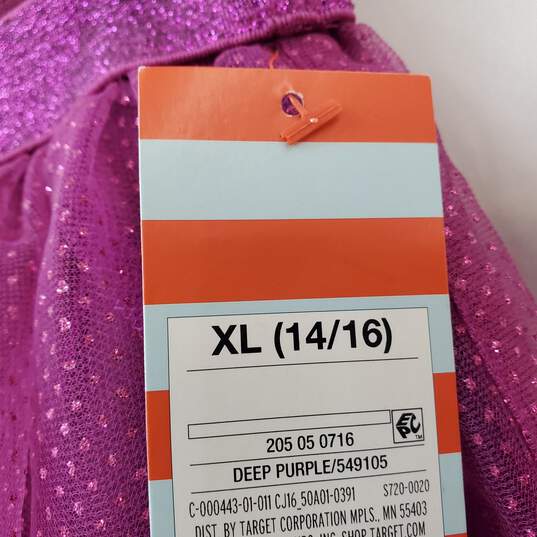 Cat & Jack Purple Sparkle Ballerina Tutu Skirt Girls XL (14/16) NWT image number 3