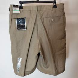 Perry Ellis Men Pleated Khaki Shorts Sz 34 NWT alternative image