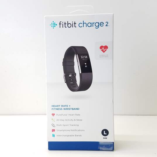 Fitbit Charge 2 Heart Rate + Fitness Wristband Size L image number 1