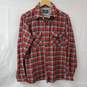 Patagonia Red Gray Plaid Button Up LS Shirt M image number 1