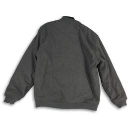 Diamond Supply Co. Mens Gray Button Front Letterman Varsity Jacket Size XL alternative image