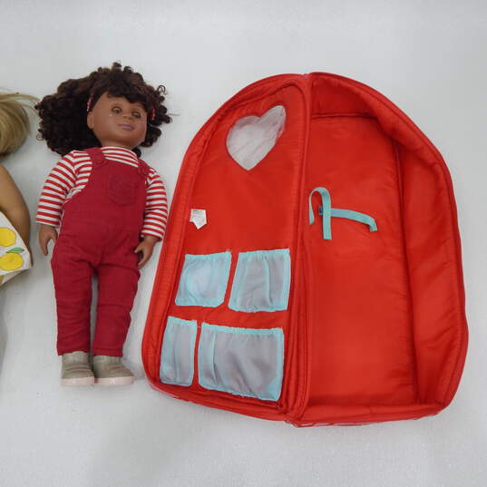 American Girl Doll & Our Generation Cecee 18in with Doll Soft Carry Case image number 3