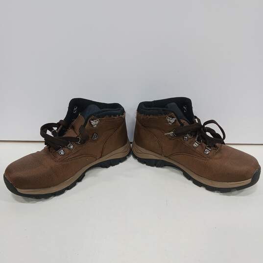 Mens Walker 21341 Brown Lace Up Round Toe Mid Top Work Boots Size 6.5 M image number 1