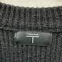 Tahari Womens Black Knitted Crew Neck Long Sleeve Pullover Sweater Shirt Size XS image number 2