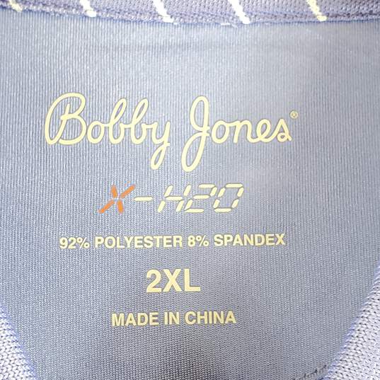 Bobby Jones Men Purple Stripe Polo Shirt 2XL NWT image number 3