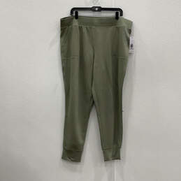 NWT Womens Green Hudson Elastic Waist Pockets Pull-On Jogger Pants Size XXL