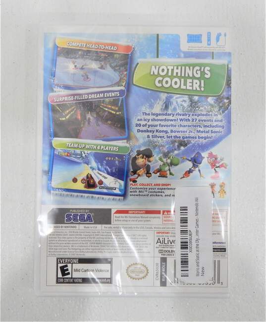 Mario & Sonic At The Olympic Winter Games Vancouver 2010 For Nintendo Wii New/ Sealed image number 3