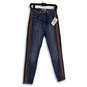 NWT Womens Blue Denim Medium Wash High Waist Skinny Leg Ankle Jeans Size 26 image number 1