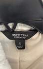 Simply Vera Women Gray Faux Fur Jacket XS image number 3