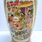 Oriental Porcelain 13.5 inch Tall Decorative Set of 2 Table Top Jars /Vases image number 3