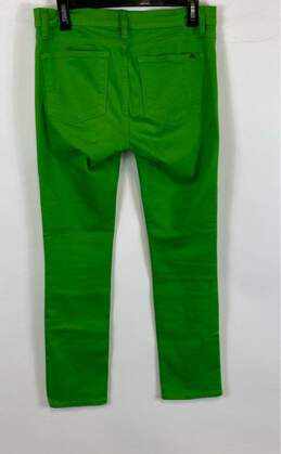 Lauren Ralph Lauren Womens Green Dark Wash Low Rise Denim Straight Jeans Size 6 alternative image
