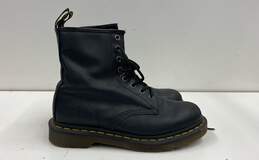 Dr. Martens Leather 1460 Matte Combat Boots Black 7