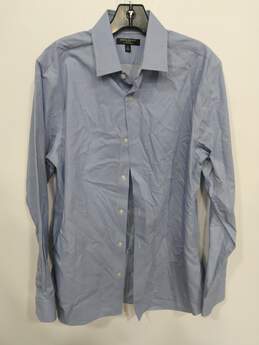 Men's Blue Long Sleeve Dress Shirt Size M