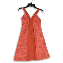 Womens Pink Geometric V-Neck Sleeveless Pullover Mini Dress Size Small