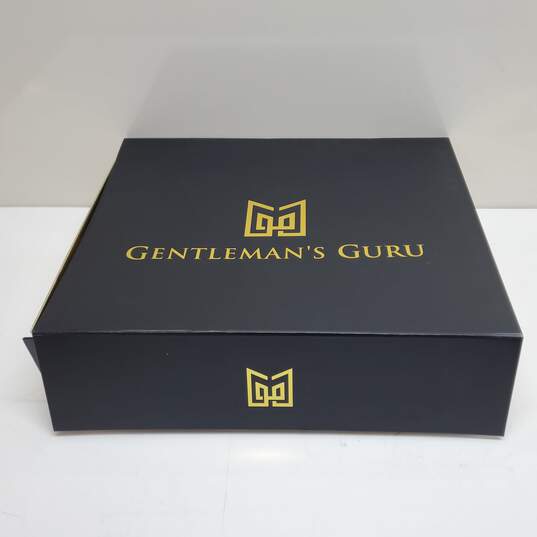 Gentleman's Guru Black & Gold Glitter Tuxedo Jacket Men's 46 NWT image number 2