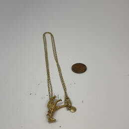 Designer J. Crew Gold-Tone Chain Lobster Clasp Giraffe Pendant Necklace