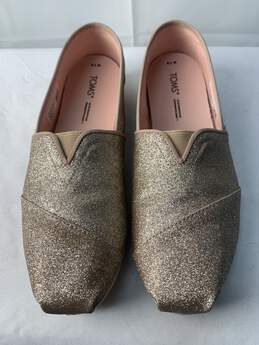 Women's TOMS Champagne Glitter Slip On Shoe
