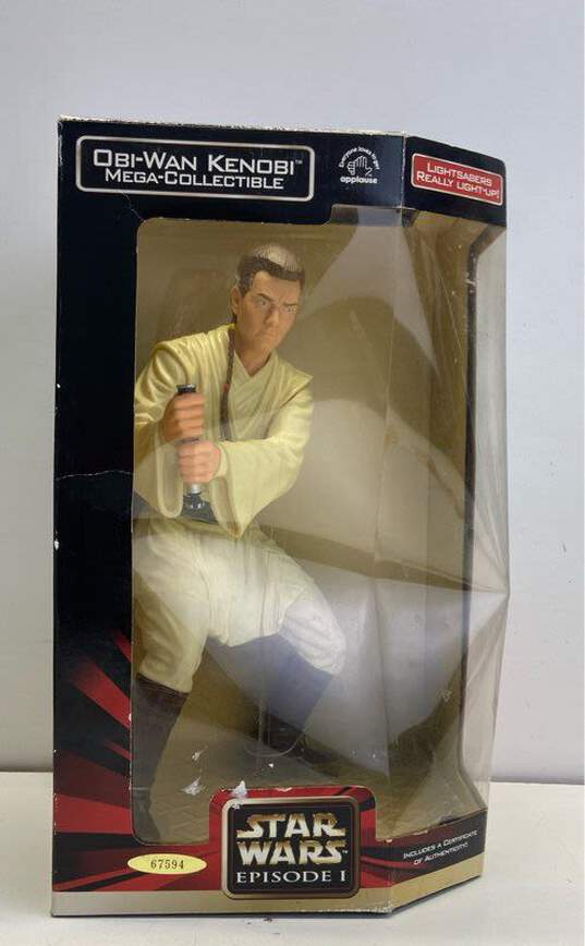 Star Wars Episode 1 Obi-Wan Kenobi Mega Collectible 13 Inch Tall Action Figure image number 1