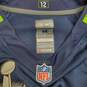 Nike NFL Seattle Seahawks Super Bowl XLVIII Russell Wilson Football Jersey Size M image number 3