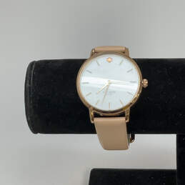 Designer Kate Spade White Round Dial Adjustable Strap Analog Wristwatch